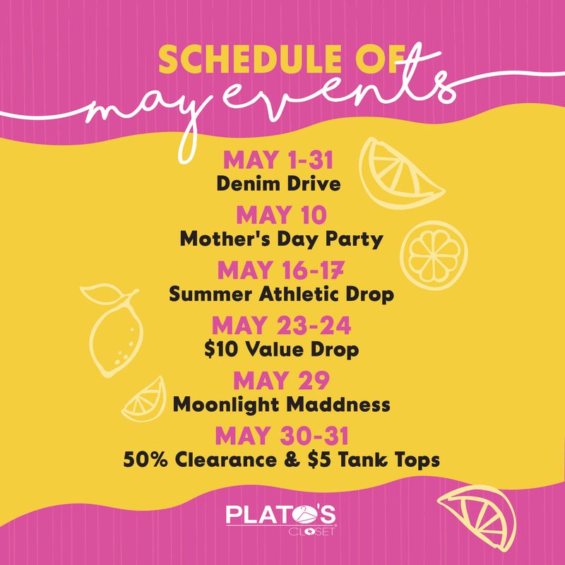 here's what's happening at Plato's Closet in Flint Michigan in May 2026